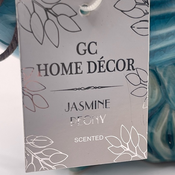 Blue Peacock Figurine Potpourri Sachet Holder Glaze Ceramic 7" - Picture 12 of 12